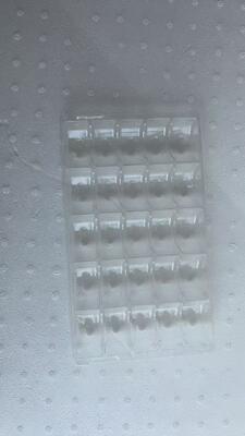 25 vassoi di plastica per macaroni - PET per alimenti, spessore 0,55 mm, vassoio di imballaggio riutilizzabile per macaroni