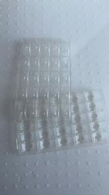 25 vassoi di plastica per macaroni - PET per alimenti, spessore 0,55 mm, vassoio di imballaggio riutilizzabile per macaroni