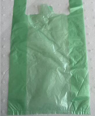 Sacchetto di plastica HDPE con alta resistenza agli urti riciclabile e logo personalizzato per lo shopping nei supermercati