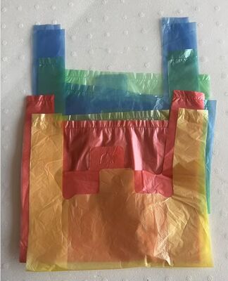 Customized Recyclable HDPE Plastic Bags with High Impact Resistance for Supermarket Shopping
