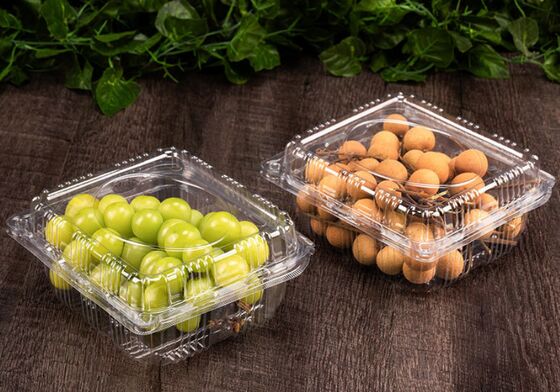 Scatola di imballaggio per frutta personalizzabile con PET riciclabile e sigillamento termico per una protezione perfetta