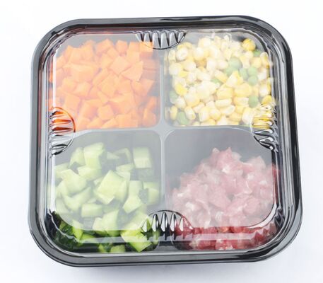 Imballaggio in bolle in PET riciclabile con sigillamento termico per scatole di imballaggio trasparenti per frutta