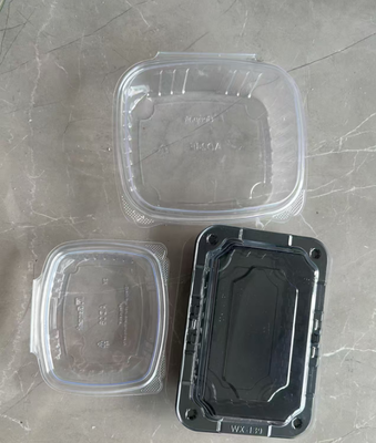Scatola per imballaggio di frutta secca monouso, scatola di plastica trasparente per patate dolci essiccate, scatola sigillata da asporto per supermercato, scatola per imballaggio alimentare