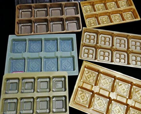 Scatola di imballaggio in PET riciclabile personalizzabile con tenuta termicamente sigillata per l'uso monouso di macaroni e torte