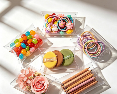 Scatola da imballaggio in PVC ad alta trasparenza, scatola pieghevole regalo stampata in PET, scatola da imballaggio pubblicitaria promozionale, modello logo personalizzabile disponibile
