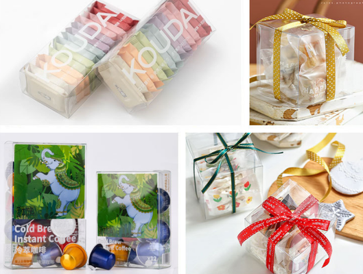 Scatole di plastica, scatole di imballaggio in PVC, scatole di cosmetici personalizzate, scatole trasparenti per alimenti, scatole in PVC, scatole di plastica in PET universale