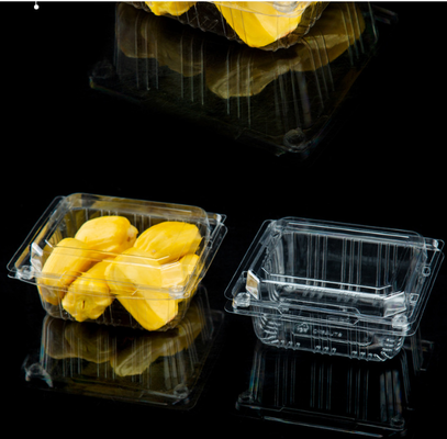 Scatola di frutta monouso di qualità alimentare in PET scatola per tagliare frutta e verdura con coperchio trasparente con coperchio impermeabile scatola di imballaggio scatola di imballaggio per supermercati