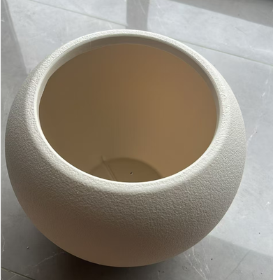 Vaso da fiori in ceramica rivestita in PE minimalista nordico in diverse dimensioni per uso interno ed esterno