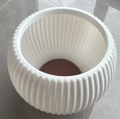 Vaso da fiori in plastica rivestita in PE multifoglia con fori di drenaggio per uso interno ed esterno