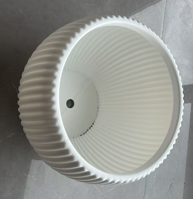 Vaso da fiori in plastica rivestita in PE multifoglia con fori di drenaggio per uso interno ed esterno