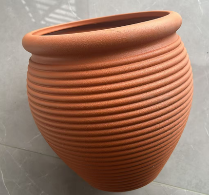 Imitazione di vasi da fiori in ceramica con finitura opaca e design in mattoni retrò in diverse dimensioni