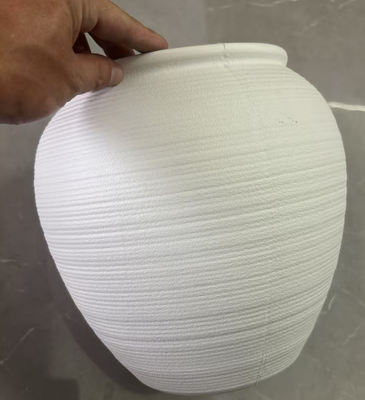 Imitazione di vasi da fiori in ceramica con finitura opaca e design in mattoni retrò in diverse dimensioni