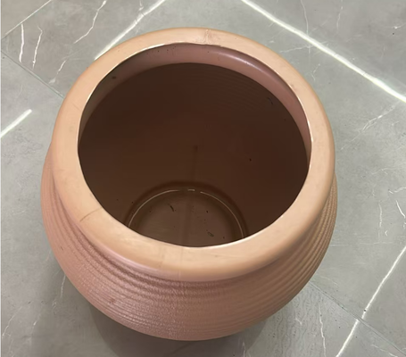 Imitazione di vasi da fiori in ceramica con finitura opaca e design in mattoni retrò in diverse dimensioni