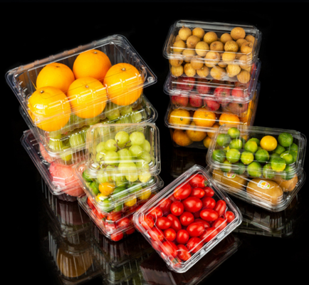 vacuum blister packaging clear disposable blister vented fruit box  ventilation holes container anti‑crush fruit packaging