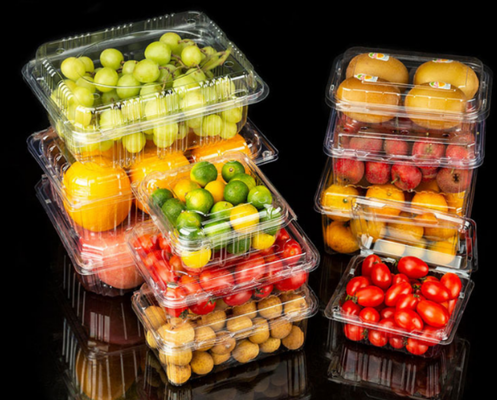 vacuum blister packaging clear disposable blister vented fruit box  ventilation holes container anti‑crush fruit packaging