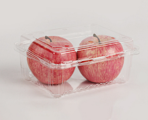 contenitore per frutta impilabile, scatola a prova di perdite, contenitore a conchiglia antipolvere, cestino resistente all'umidità, imballaggio per la conservazione della freschezza, imballaggio per esposizione visibile