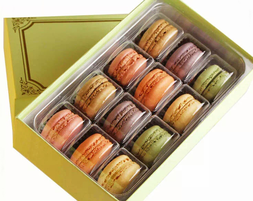 e‑commerce macaron shipping takeaway dessert packing supermarket pastry packaging  macaron gift packaging  custom macaron cavity tray