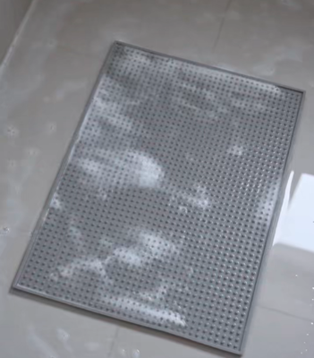 Moisture resistant one piece non slip EPP shower mat and bathroom mat for safe and comfortable use