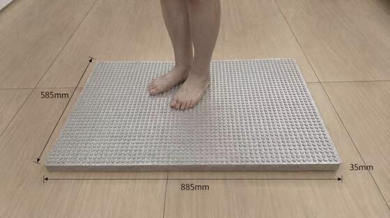 Mold Resistant Fast Drainage Shower Mat with Massage Bumps Anti-Slip Mat for Bathroom Safety