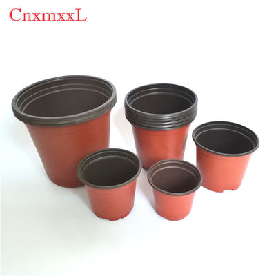 Vaso all'aperto della scuola materna di stile del vaso da fiori del giardino del fiore della pianta di dimensione multipla di plastica semplice del vaso