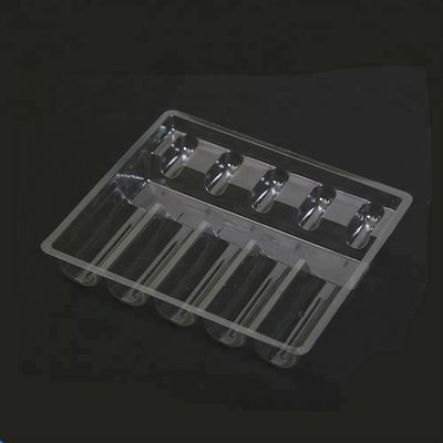 Fiala di plastica Tray For Shipping della bolla termoformata trasparente 5pcs