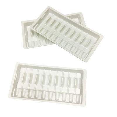 inserzione di imballaggio di plastica medica bianca della bolla di 1.8mm pp 10ml Tray For Vial