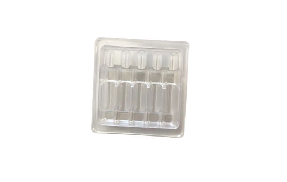 10ml 5pcs Ampolata trasparente PVC Blister Tray Packaging Per Aglio Acqua