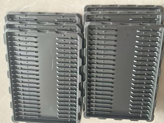 In all'ingrosso Black PS 30-grid 60*41*15 Anti-static Blister Tray per PCB Circuit Board Packaging