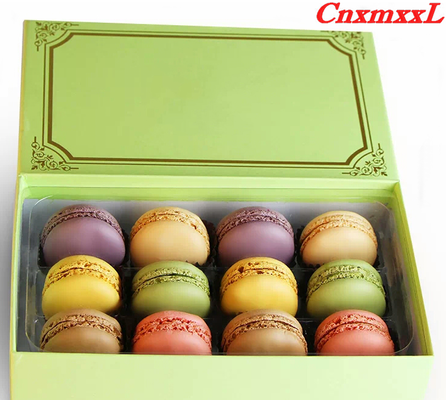 custodia trasparente per macaron, confezione blister per macaron, scatola usa e getta per macaron, contenitore per macaron da pasticceria, scatola porta macaron, scatola per il trasporto di macaron