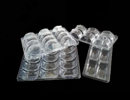 scatola per macaron pasticceria scatola di plastica scatola a conchiglia per biscotti contenitore a conchiglia per dessert 6 cavità scatola per macaron vassoio per macaron a 6 celle